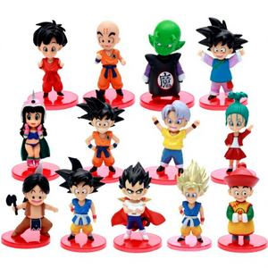 Ensemble Q-version à succès, modèle DBZ, Dragon Balls <span class=keywords><strong>Super</strong></span> <span class=keywords><strong>Saiyan</strong></span> Goku, figurine d'action, Gogeta <span class=keywords><strong>Vegeta</strong></span>, jouets en PVC, mini ensemble, figurineaz - Product Image 1
