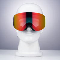 Lunettes de motoneige à sangle jacquard super élastique réglables personnalisées Lunettes de ski pour la neige très résistantes à la rupture Lunettes de neige magnétiques