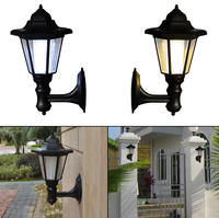 Projecteur solaire led de grande taille, 230mm, 2 pièces, éclairage d'extérieur, pour jardin