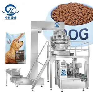 Snack Dog Embalagem Moagem Café Frutas Secas Picolé Congelado Tablet Pea Milk Powder Premade Bag Pet Food Packing Machine