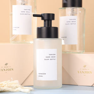 300毫升沐浴液洗手液沐浴露发泡肥皂玻璃瓶2包环保头发清洁可再填充泡沫凝胶瓶 - Product Image 5