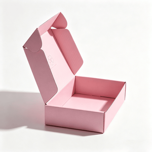 Fabricant de boîtes personnalisées, échantillon gratuit fourni, boîte d'expédition rose pour vêtements, chaussures, vêtements pour bébés, enfants et adultes, emballage pour commande de vêtements - Product Image 2