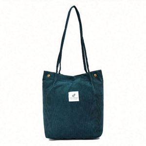 Bolsa de Mano de Corduroy con Logotipo Personalizado, Bolsa de Compras Ecológica y Reciclable - Product Image 4