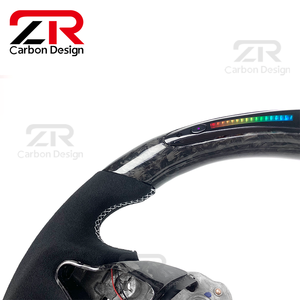 Volante Deportivo Personalizado para <span class=keywords><strong>Hyundai</strong></span> Elantra N I30N I20N, con Acabado en Fibra de Carbono y Gamuza, Pantalla LED Mejorada y Cuero - Product Image 2