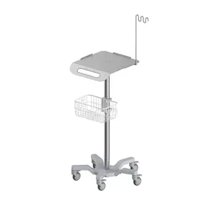 Trolley for ecg machine with basket