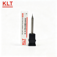 Fraise à queue sphérique micro KLT Premium en carbure monobloc à 3 cannelures pour plaques osseuses en titane médical