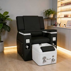 Sillón Multifuncional para Manicura, Pestañas, Pedicura, con Masaje de Espalda y Reposapiés - Product Image 5