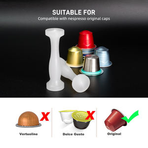 1PCS Tamper <span class=keywords><strong>double</strong></span> face <span class=keywords><strong>Nespresso</strong></span> Capsule de café originale compatible Marteau de poudre de café PP réutilisable - Product Image 4