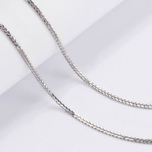 Women's Sterling <b>Silver</b> Necklace Cross Border Multi <b>Top</b>-rated White Label Smooth Inside Edge Gram Weight Per Piece - Product Image 2