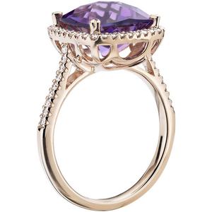 แหวนรูปหัวใจพลอยอเมทิสต์สำหรับงานแต่งงาน - Product Image 6