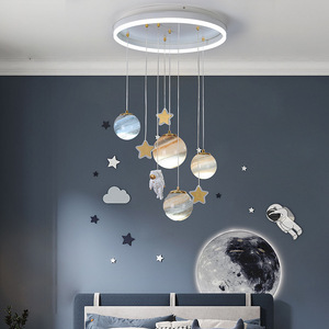 <span class=keywords><strong>Lampadario</strong></span> a LED con Design del Sistema Solare, Stile Nordico, <span class=keywords><strong>per</strong></span> Camere dei Bambini - Product Image 4