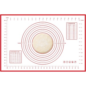 Alfombrilla de Silicona Transparente para Amasar, Tapete de Repostería con Marcas para Dar Forma Precisa a la Masa, para Hacer Pasteles en Casa y en la Cocina - Product Image 1