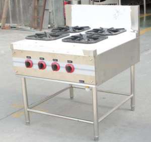 Cuisinière à gaz commerciale RUITAI en acier inoxydable à 4 brûleurs avec allumage électronique et support pour <span class=keywords><strong>wok</strong></span> chinois - Product Image 6