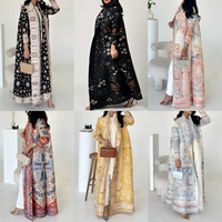 Abaya ouverte plissée style Miyake 2025 de haute qualité pour femmes musulmanes modestes, longue robe décontractée ample de Dubaï, Kaftan Abayas personnalisable