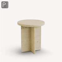 Runder Couch tisch aus Natur höhlen stein, High-End-Gefühl, Couch tisch im Wohnzimmer, Beistell tisch, kreativer kleiner Couch tisch