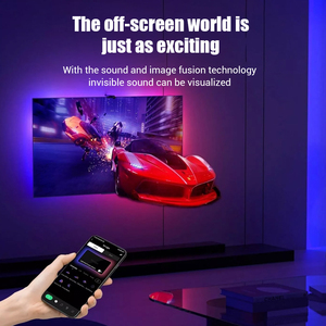 Không khí 12.5ft <span class=keywords><strong>LED</strong></span> Strip <span class=keywords><strong>Lights</strong></span> Sync để màn hình âm nhạc 55 65 inch thông minh <span class=keywords><strong>LED</strong></span> Đèn nền Google Màu TV nền dải ánh sáng - Product Image 5