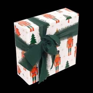 Factory Hot Sale Disposable Coated Silicone Christmas Gift <b>Wrapping</b> <b>Paper</b> <b>Roll</b> 70x800cm 8 Designs - Product Image 1