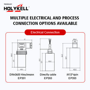 HolykellPiezoresistive小型アナログ4-20ma0-10V空気燃料油水圧センサー - Product Image 6
