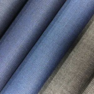 Sharkskin hazır stok erkek takım elbise kumaşları merinos kamgarn % 30% yün çin fabrika