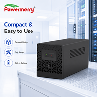 UPS Fuera de Línea de 2000VA 1200W, 220V 230V Monofásico con AVR y Batería de Plomo-Ácido Integrada para Respaldo de Computadora y Router de Oficina, UE