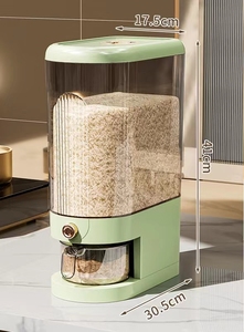 Contenedor de Arroz de PP de 5kg/10kg, Hermético y a Prueba de Humedad, Caja de Almacenamiento Desmontable, de Alta Calidad, para Granos, Uso Comercial y en la Cocina - Product Image 4