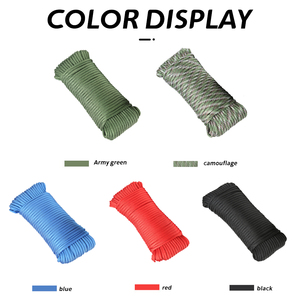 7 sợi 4mm <span class=keywords><strong>Polyester</strong></span> dù dây 550 lbs dây dây buộc lều dây cho đi bộ đường dài cắm trại - Product Image 2