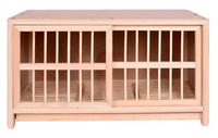 Cage à oiseaux naturelle en bois massif rectangulaire pour animaux de compagnie, chat, chien, famille, cage à pigeons, cage de reproduction, boîte en bois