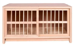 Cage à oiseaux naturelle en <span class=keywords><strong>bois</strong></span> massif rectangulaire pour animaux de compagnie, chat, chien, famille, cage à pigeons, cage de reproduction, boîte en <span class=keywords><strong>bois</strong></span> - Product Image 6