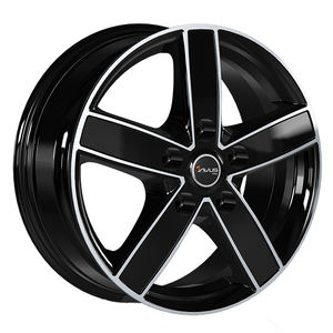 CERCHI in LEGA AC-V51 7x17 5x130 ET 62 <b>BLACK</b> <b>POLISHED</b> - Product Image 1