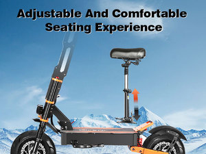 2026 10000W Dual Suspension Aluminum Scooter Seat 40Ah Lithium Battery 200kg Sensor 120KM Range Waterproof - Product Image 3