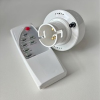 Support de lampe intelligent Aulipur B22 en plastique avec télécommande et minuterie, base et support de lampe intelligents