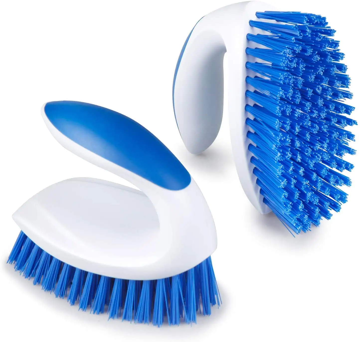 Household Cleaning Brush Flexible Stiff Bristles Comfort Grip Plastic Scrub Brush