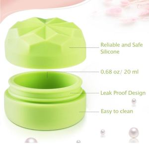 Envase de Silicona Portátil de 20 ml, Libre de BPA, Ecológico, a Prueba de Fugas, para Manteca Corporal, Envase Cosmético Reutilizable para Cremas - Product Image 3