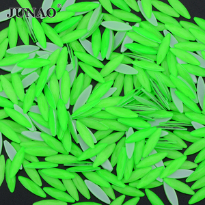 JUNAO Over 100 disegni strass di vetro pietre piatte al Neon cristalli occhio di cavallo all'ingrosso per salone di bellezza - Product Image 3