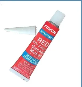 Mastics silicones adhésifs de couleur rouge OEM colle silicona fabricant de joints haute trempe 320F RTV