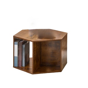 Libros de decoración de lujo hexagonales para <span class=keywords><strong>mesa</strong></span> de centro, <span class=keywords><strong>mesa</strong></span> de centro de tipo abierto, mesas de café/té laterales de lujo multifuncionales de una pieza - Product Image 3