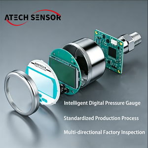Manomètre numérique intelligent 0,1-100 MPa, manomètre et vacuomètre en acier inoxydable, cadran de 60/80 mm, haute précision, vacuomètre numérique - Product Image 5