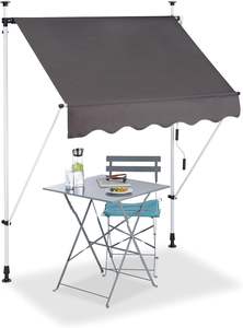 UV Resistant Polyester Steel <b>Balcony</b> <b>Awning</b> Hand Crank Height Adjustable Outdoor Sun Protection Mail Order <b>Awnings</b> - Product Image 3