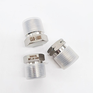 ฝาปิดถังแก๊สสแตนเลส LJFLO รุ่น G5/8-14RH W21.8-14RH เกลียวตัวผู้ สำหรับท่อแก๊สในห้องปฏิบัติการ - Product Image 1