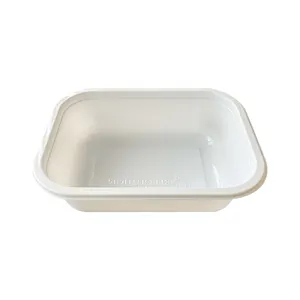 Natural Color Heatproof CPET Food Containers Cpet Oven Use 1 Compartment Tray Oven and High-Temperature Safe