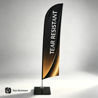 Drapeau portable Triton avec sac de transport, bannière promotionnelle extérieure