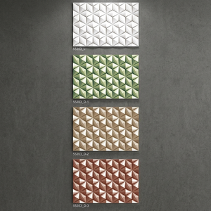 Azulejos de Pared de Cerámica de Lujo con Efecto 3D, 300x450mm, 12x18, Acabado Brillante y Pulido para Baños, Pasillos y Paredes Exteriores - Product Image 1
