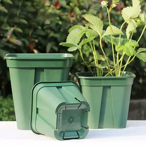 Good Quality Breathable Non-Rotten Root Rose Seedling Planting Pot Plastic Green Plant Flower Pot