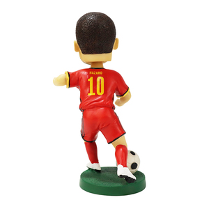 Figura de jugador de fútbol personalizada resina 3D Bobble Head muñeca de juguete estatua regalo promocional estatuas de superestrellas hechas a mano - Product Image 4