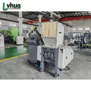 Lvhua 300kg/h Industrial Waste Pp Pe Film Crushing Automatic Plastic Bags Recycling Line Crusher Machine