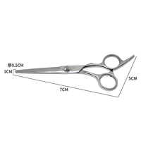 Ensemble professionnel de ciseaux à cheveux en acier inoxydable pour droitiers, ciseaux à effiler pour salon de coiffure avec 26 dents