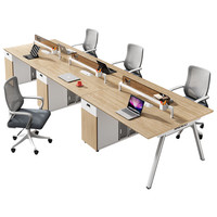 XTBGZ-070 Ensemble de bureau et de chaise de style moderne en forme de L avec panneau en mélamine Couleurs et tailles personnalisables