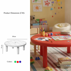 Mesa Redonda Portátil de Plástico, Estilo Clásico, Color Personalizado, Escritorio de Estudio para Hogar, Escuela u Oficina, Venta al Por Mayor Directo de Fábrica - Product Image 2