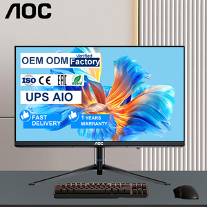 AOC 24 Pulgadas UPS Todo en Uno <span class=keywords><strong>I3</strong></span> 12100 DDR4 <span class=keywords><strong>8GB</strong></span> <span class=keywords><strong>RAM</strong></span> 512GB SSD OEM Monoblock AIO Juego de Computadora de Escritorio Todo en Uno PC para Negocios - Product Image 1