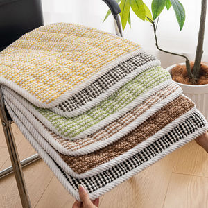 Cojín de asiento de felpa, 45x45cm, 40x40cm, 50x50cm, suave, para oficina, hogar, silla de coche, sala de estar - Product Image 1